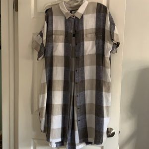 Button down shirt dress